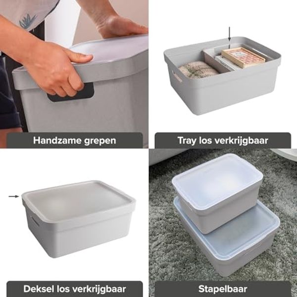 Sunware Aufbewahrungsbox Sigma Home 24 L hellgrau Bild 7