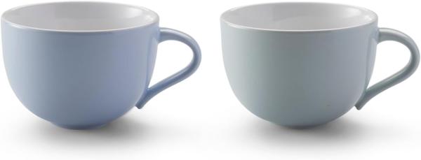 Stelton Emma Tasse Blue, 2er Set, Kaffeetasse, Becher, Steinzeug glasiert, Blau, 350 ml, x-208