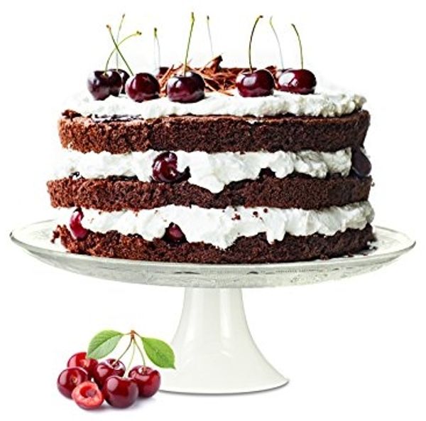 Kuchenplatte Tortenplatte auf Porzellanfuß Tortenständer Käseplatte Servierplatte