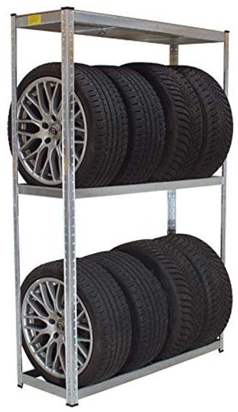 TRUTZHOLM Steckregal Reifenregal für 8 Räder 180x120x40 cm 795 kg Reifenständer Steckregal, Produkt 1-tlg, Aufbau