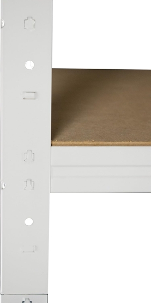 shelfplaza HOME 100x75x60 cm Schwerlastregal in weiß mit 3 Böden und 175 kg Traglast pro Boden Bild 7