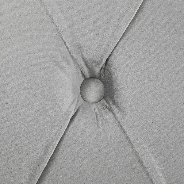 Bett Samtstoff hellgrau 160x200 cm AVALLON Bild 8