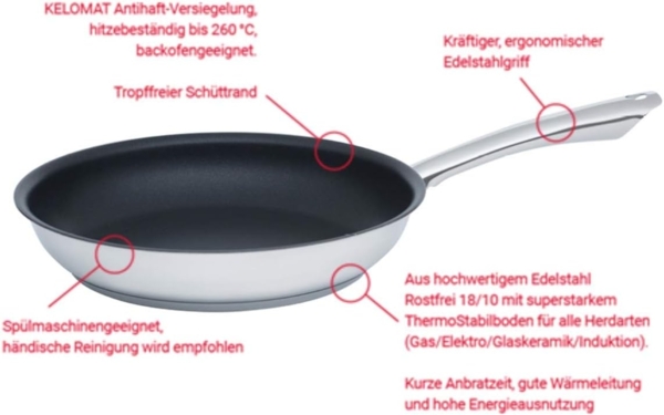 Kelomat Perfekt Pfanne Rund ohne Deckel Bild 2