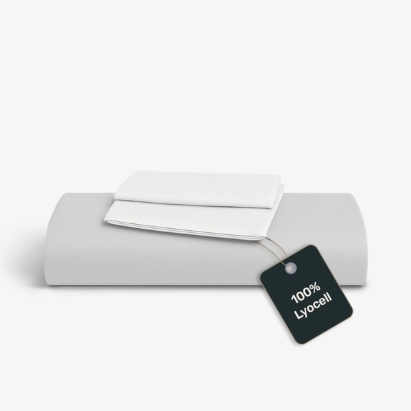 twenty:three® Bettwäsche Lyocell Bettwäsche Gray-White, 100% TENCEL™ Lyocell, Atmungsaktiv, Ultraweich, Eukalyptusholz u.a, Nachhaltig, 135 x 200