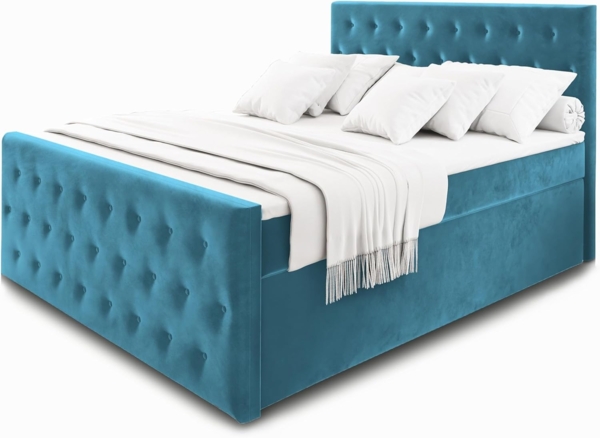 Masseno Boxbett FONDI 180x200 cm mit Bonell Matratze und Topper