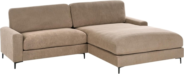 Ecksofa 3-Sitzer MALOY Stoff Braun linksseitig Bild 8