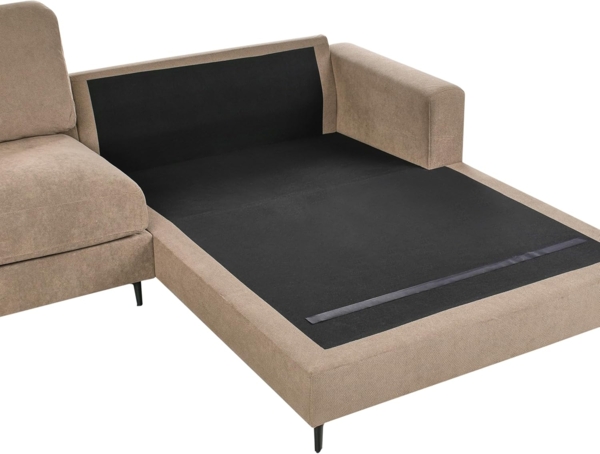 Ecksofa 3-Sitzer MALOY Stoff Braun linksseitig Bild 7