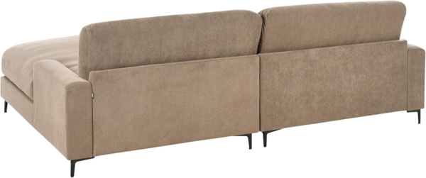 Ecksofa 3-Sitzer MALOY Stoff Braun linksseitig Bild 4