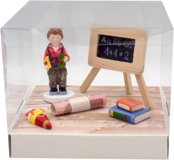 ZauberDeko Geschenkbox Geldgeschenk Verpackung Schulanfang Einschulung Junge Schultüte