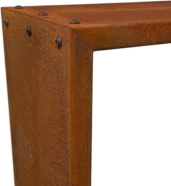 Kaminholzregal Brennholzregal Edelrost 115x50x25 cm Holzregal Rost Cortenstahl Bild 6