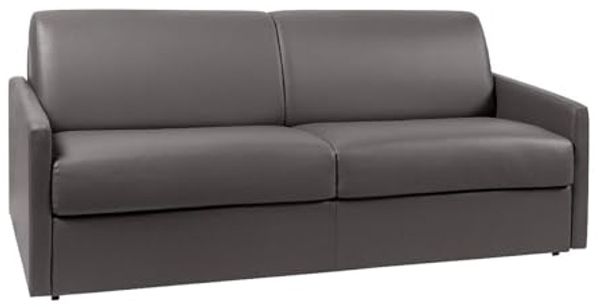 Vente-unique - Schlafsofa 4-Sitzer - Liegefläche: 160 cm - Matratzenhöhe: 14 cm - Grau - CALIFE