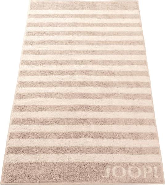 JOOP! Duschtuch - Classic Stripes Frottierkollektion, Walkfrottier Beige 80x150cm