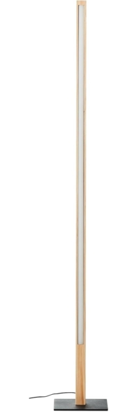 Brilliant AG Leuchten G99069-76 LED Stehleuchte Arion Schwarz Holz 3000K