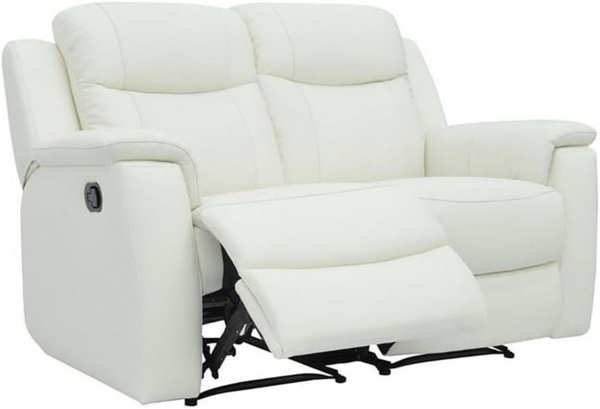 Vente-unique - Relaxsofa Leder 2-Sitzer - Elfenbeinfarben - EVASION Bild 5