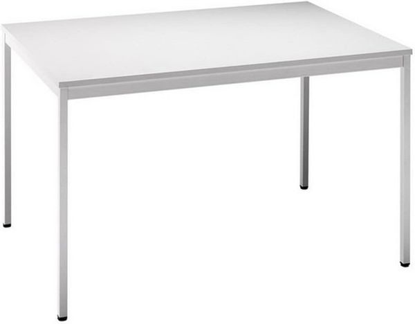 Besprechungstisch VS12 120x80cm Grau 4-Fuß Gestellfarbe: Grau