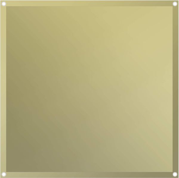 Blue Frog Sonnensegel Sonnenschutz für Terasse und Garten, Quadrat 4x4 m, UV-Schutz, wasserabweisend, 64013, sand