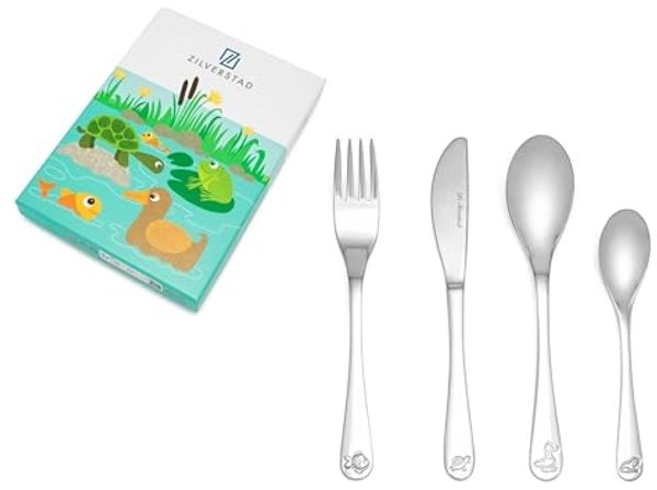 Kinderbesteck 4tlg ER GT Gartenteichtiere