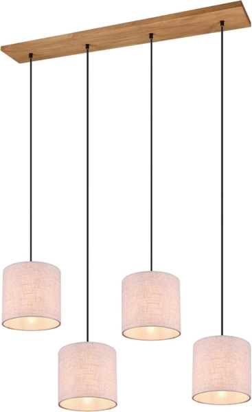 lightling Pendelleuchte Emil, ohne Leuchtmittel, abhängig vom Leuchtmittel, moderne Pendellampe mit Stoffschirmen Bild 1