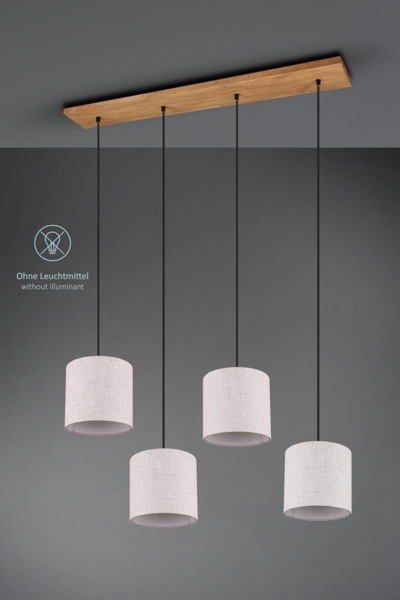 lightling Pendelleuchte Emil, ohne Leuchtmittel, abhängig vom Leuchtmittel, moderne Pendellampe mit Stoffschirmen Bild 5