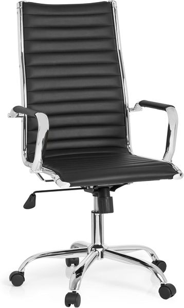 hjh OFFICE Profi Chefsessel VEMONA 20 Kunstleder Schwarz