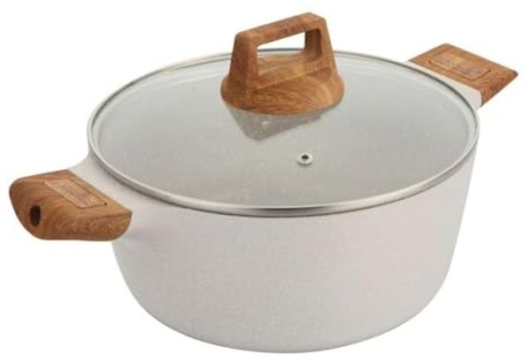 Bergner Marmortopf 28 cm mit Deckel BG30643