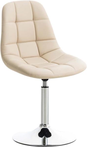 CLP Stuhl Emil Kunstleder drehbar,creme