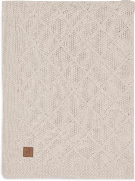 Jollein Check Knit Babydecke - 100 x 150 cm - Oatm