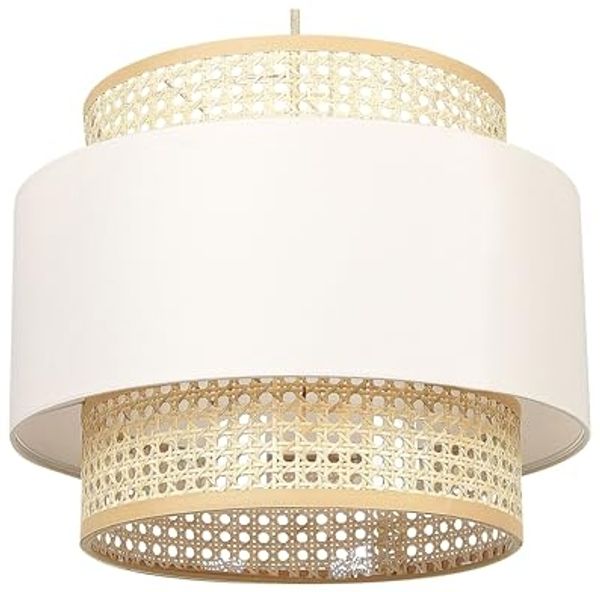 Hängeleuchte YUMURI Rattan Helles Beige
