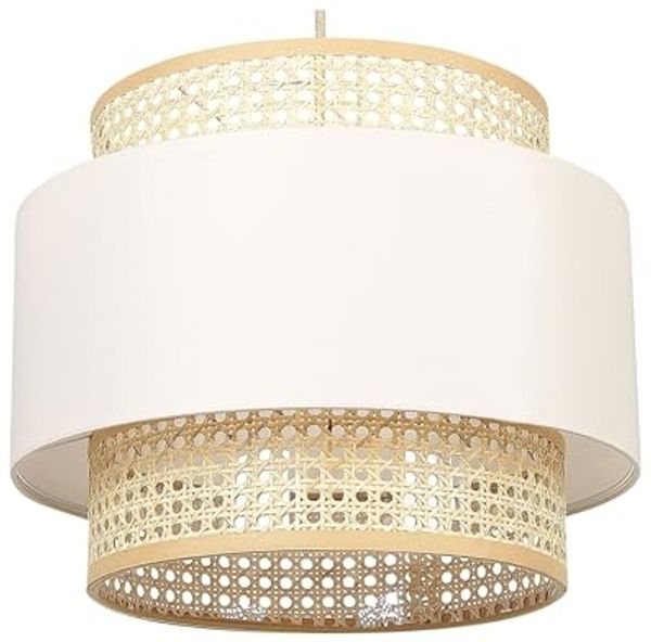 Hängeleuchte YUMURI Rattan Helles Beige
