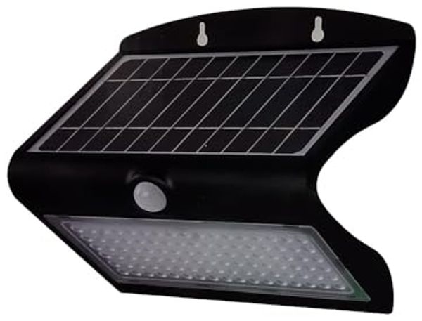 V-TAC 8279 VT-767-7-B Solar-Wandstrahler mit Bewegungsmelder LED (RGB) 8 W Just Black