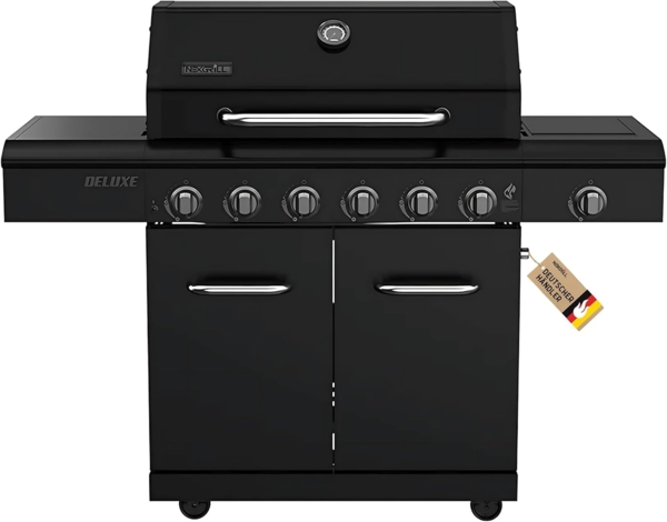 Nexgrill Gasgrill "Deluxe" mit Seitenkochfeld, schwarz,6+1 Brenner