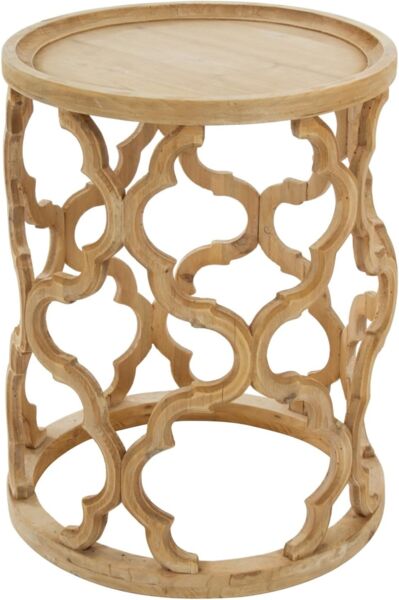 Beistelltisch Amazonia 40 x 40 x 54 cm Tannen-Holz mit Deko-Unterkonstruktion