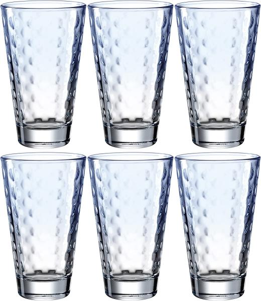 LEONARDO Longdrinkglas OPTIC, Glas, 300 ml, 6-teilig