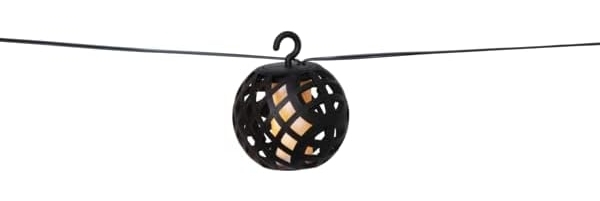 LED Solar-Lichterkette ,Flame', 8 LEDs, tanzende Flammen, schwarz, L 210 cm Bild 7