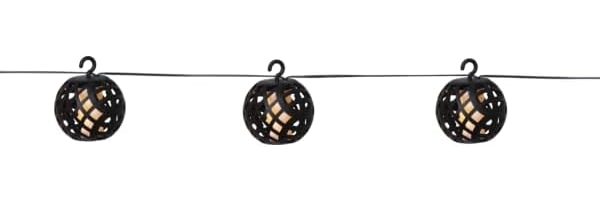 LED Solar-Lichterkette ,Flame', 8 LEDs, tanzende Flammen, schwarz, L 210 cm Bild 3