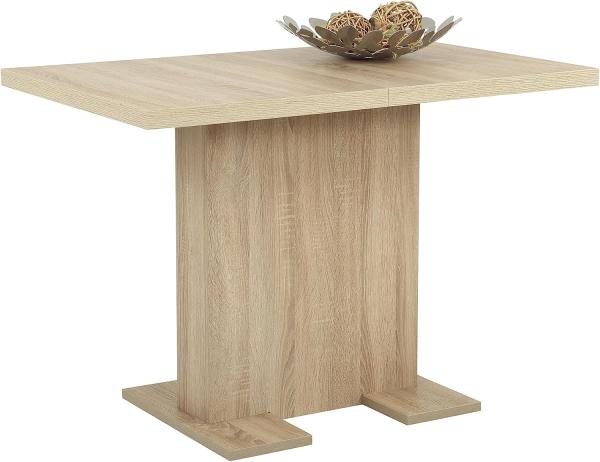 Säulen-Esstisch >Köln< in Sonoma Eiche - 150x76x70cm (BxHxT)