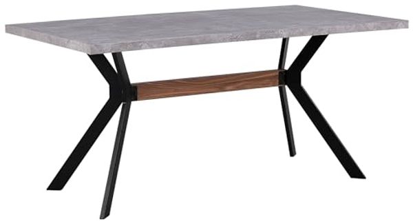 Esstisch Betonoptik / schwarz 160x90 cm BENSON