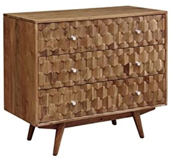 Kommode Akazie 88x42x75 natur lackiert MOSAYK #107