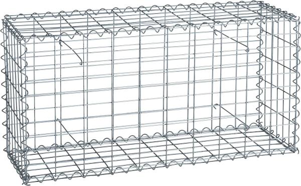 Gabione Steingabione Steinkorb 100x50x30 cm Wand Drahtkorb Metallkorb Mauer