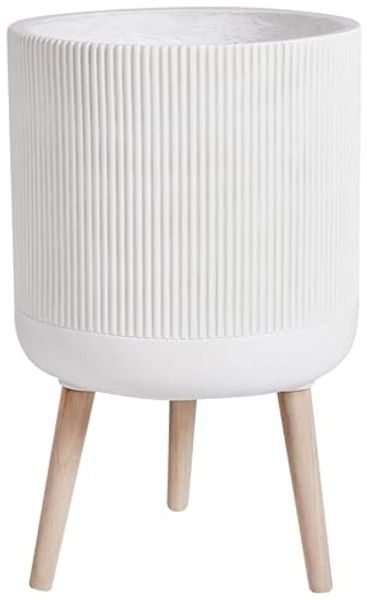 Blumentopf mit Beinen MACLURA 35 cm Hellbeige