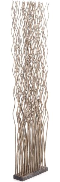 DESIGN DELIGHTS Paravent RAUMTEILER "WAVE", Weidenholz, 170x40cm (HxB), Paravent, Trennwand