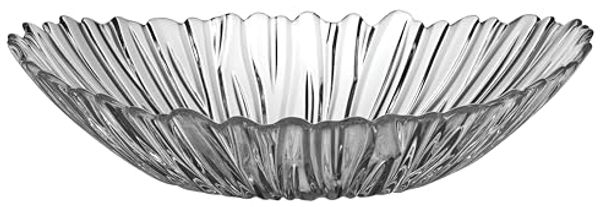 Pasabahce 10611 Aurora Tafelaufsatz Glas, Oval, 33 x 26 cm Salatschale Obstschüssel Schüssel Schale