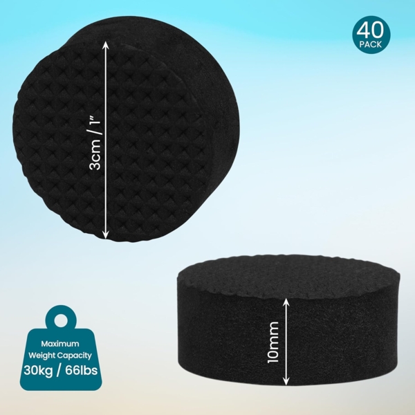 Belle Vous Übertopf Belle Vous 40er Pack Unsichtbarer Blumentopf Füße - Blumenständer (1 St) Bild 2