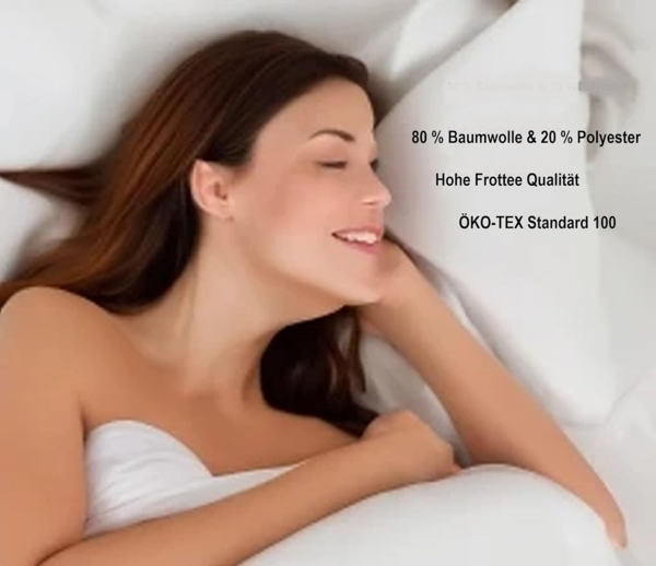 Frottee Spannbettlaken 120 x 200 cm Royalblau Bild 7