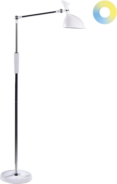 LED Stehlampe ANDROMEDA mit Dimmer Metall Weiß