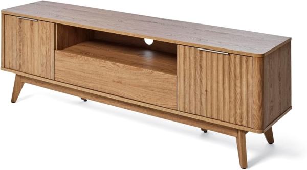 Jahnke TV-Board WAVE TV 170 (1 St), TV-Board, Retro-Stil, Front in Wellendesign, Breite ca. 170 cm