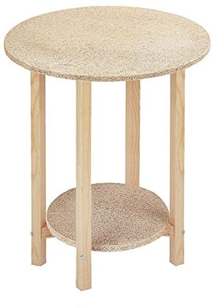 Mueblear 21000 gazte Tisch rund Holz ohne Nagellack, Holz, Sans Vernis, 40x55 cm