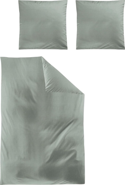 Irisette Tencel-Satin Bettwäsche Set Lotus 8521 salbei 135 x 200 cm + 1 Kissenbezug 80x80 cm