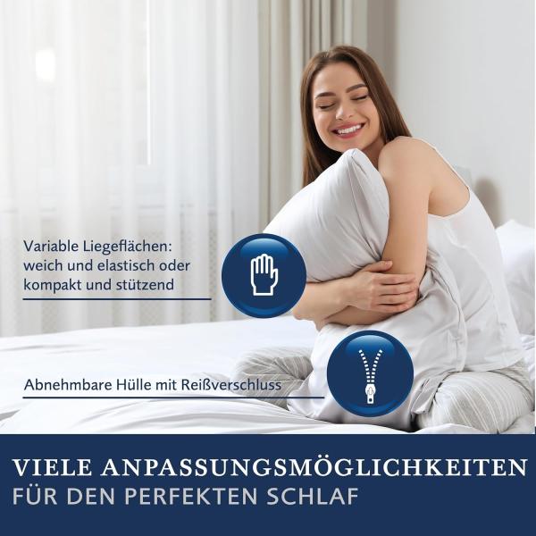 Billerbeck 'Classic Novum' Nackenstützkissen, Visco-Schaum, 40x80 cm Bild 6