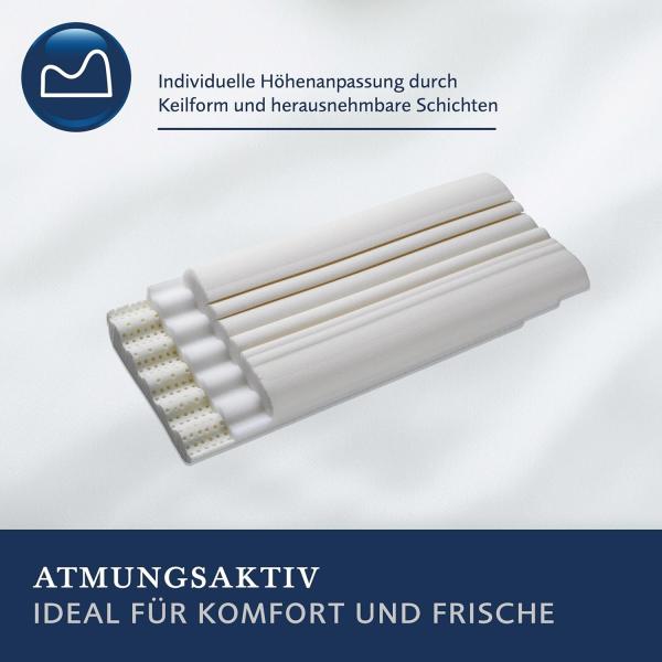 Billerbeck 'Classic Novum' Nackenstützkissen, Visco-Schaum, 40x80 cm Bild 3